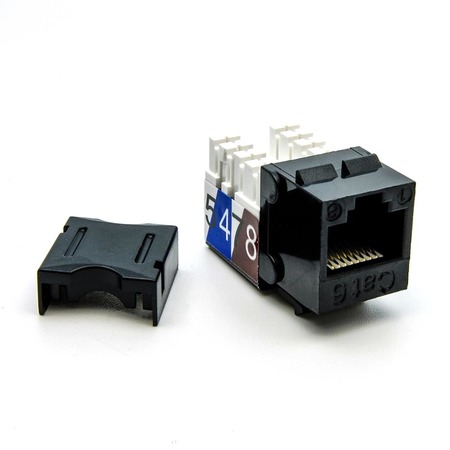 BESTLINK NETWARE CAT6 RJ45 110 Type Keystone Jack- 100pk- Black 101702BK-100